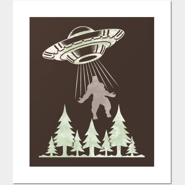 Alien Abduction Bigfoot Edition Wall Art by ArtisticEnvironments